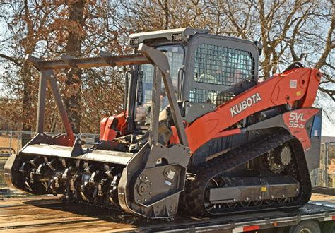 kubota skid steer with mulcher|forestry mulcher for kubota tractor.